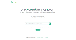 Desktop Screenshot of blackcreekservices.com