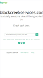 Mobile Screenshot of blackcreekservices.com